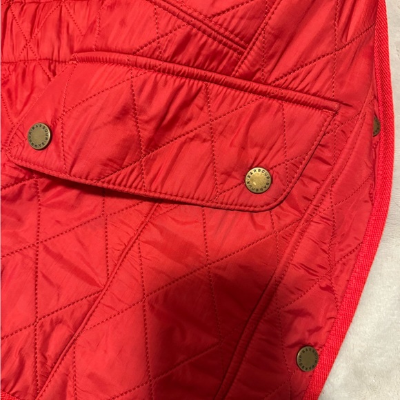 Barbour Cavalry Polarquilt Quilted Jacket in RED - Picture 8 of 9